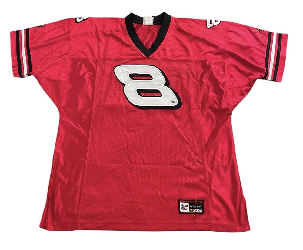 Chase Authentic NASCAR Stitched Dale Earnhardt Jr #8 Budweiser Jersey Men’s L